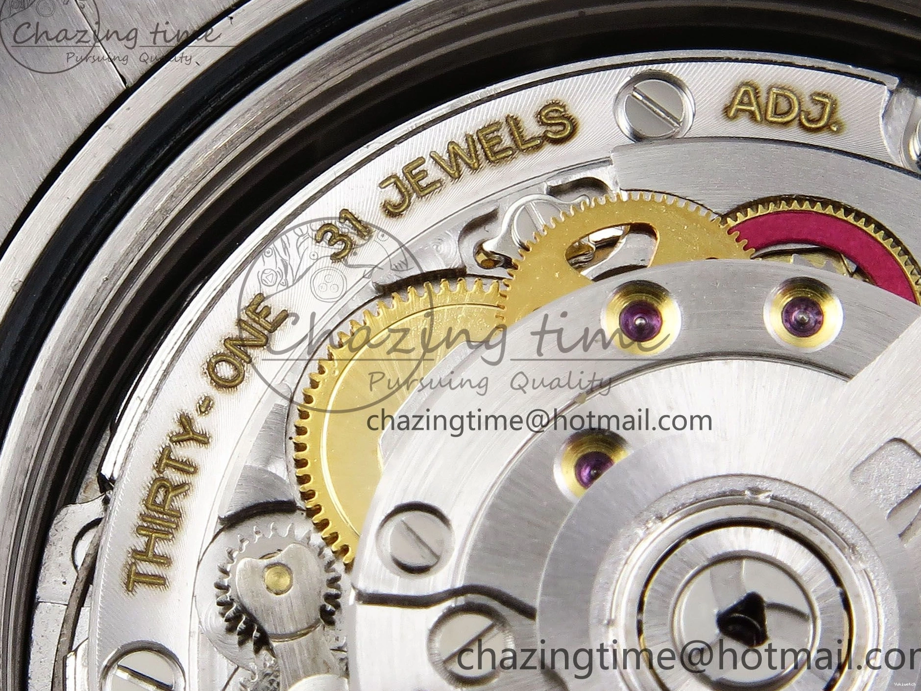 904L VR3255 DayDate SS President Green on Steel (Gain 40 Arabic Dial Weight) JDF Bracelet V3 0304